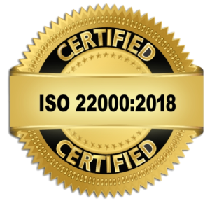 ISO 22000:2018 Certified